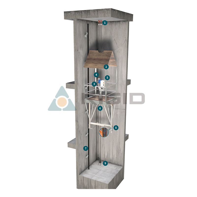 Fausse voiture FC 400 pour l'installation d'ascenseur